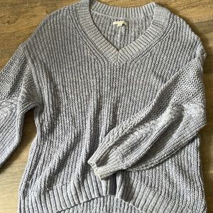 American Eagle oversized baby blue sweater
